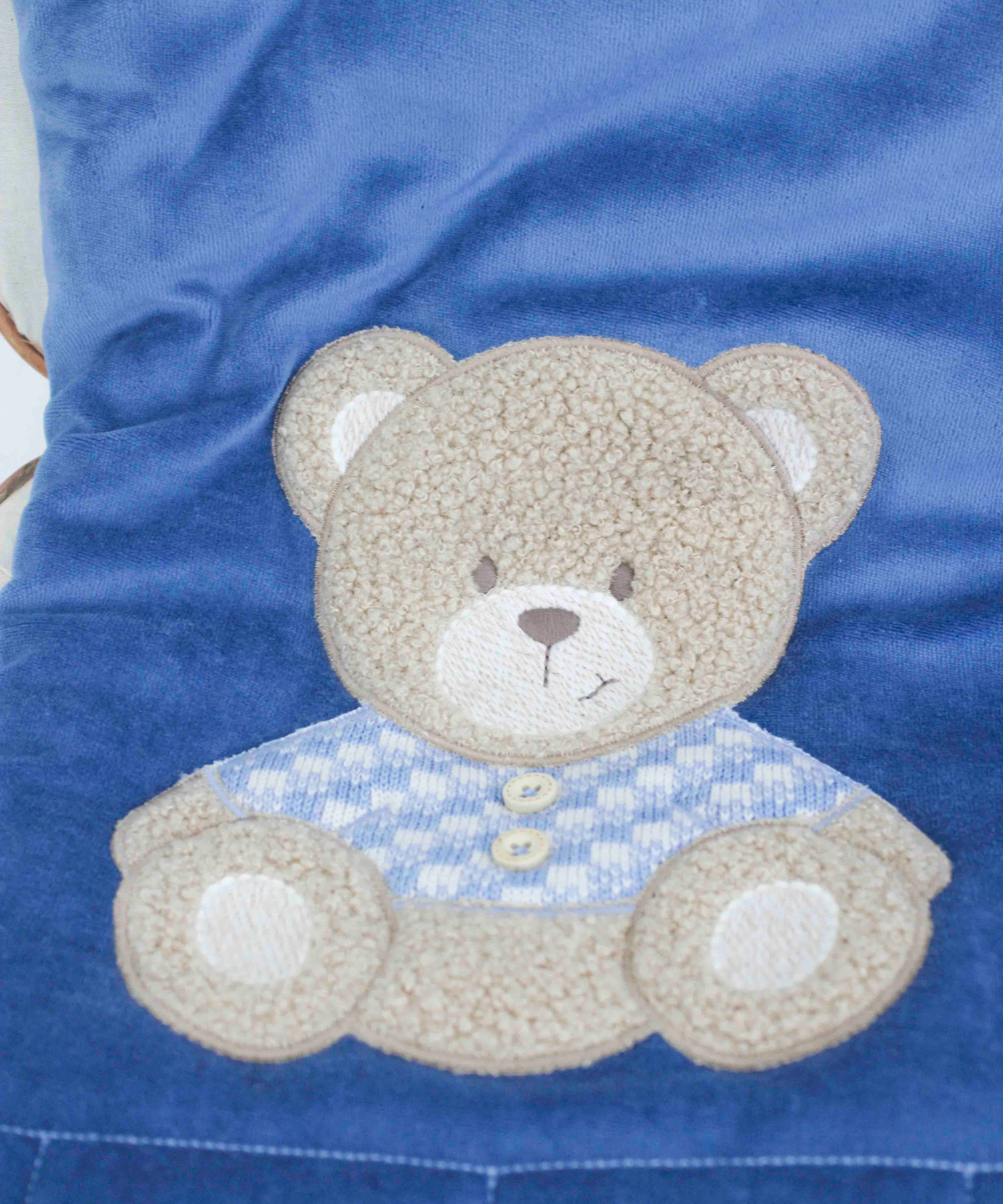 Marlù Coperta Bluette/Cammello per Neonati (dettaglio)