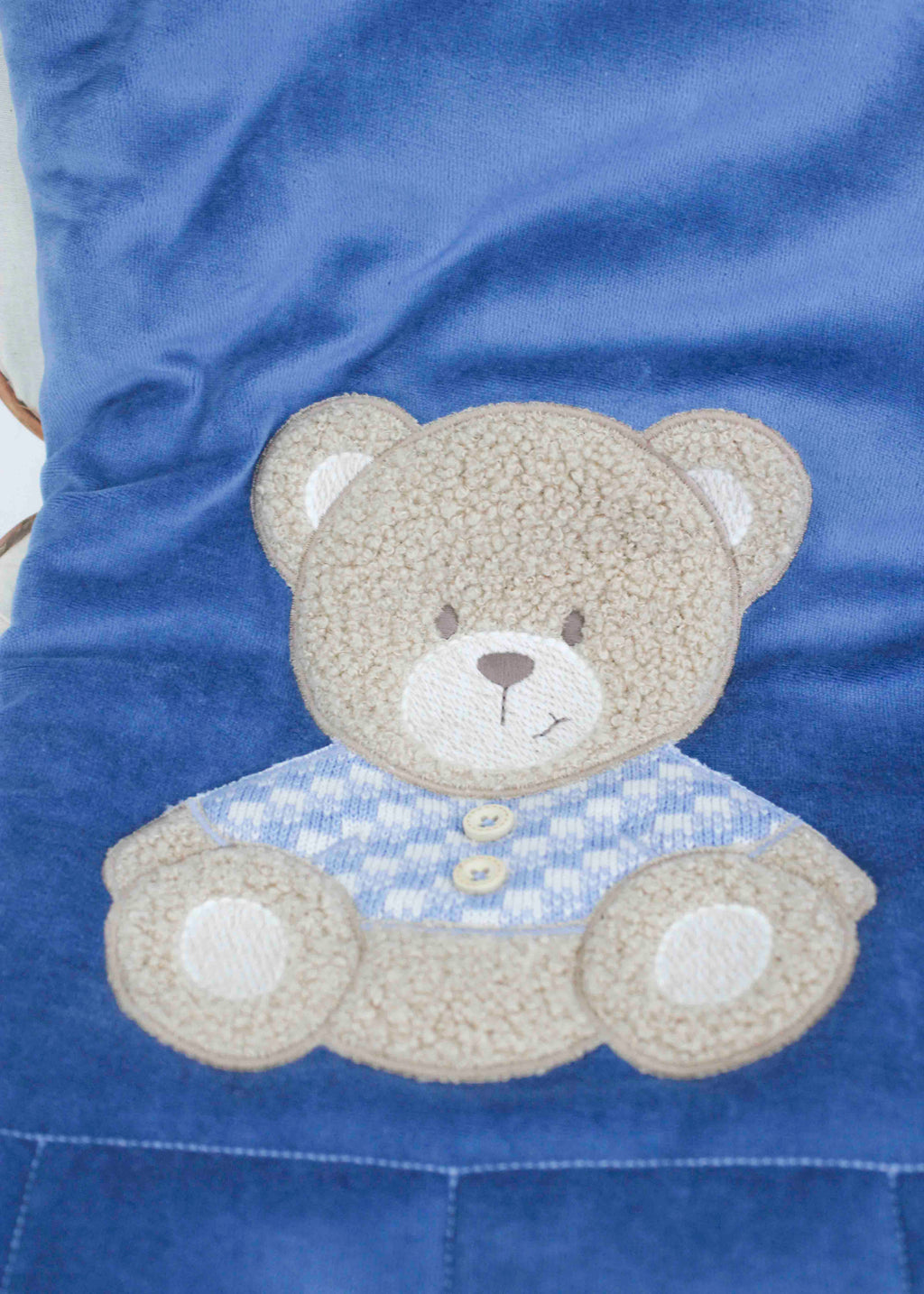 Marlù Coperta Bluette/Cammello per Neonati (dettaglio)