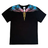 Marcelo Burlon County of Milan Kids T-Shirt Nero con Stampa per Bambini