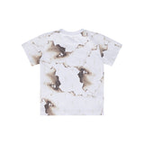 Cesare Paciotti T-shirt Bianca Fantasia Burned per Neonati