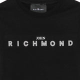 John Richmond Kids T-Shirt Nero con Stampa Logo per Bambini