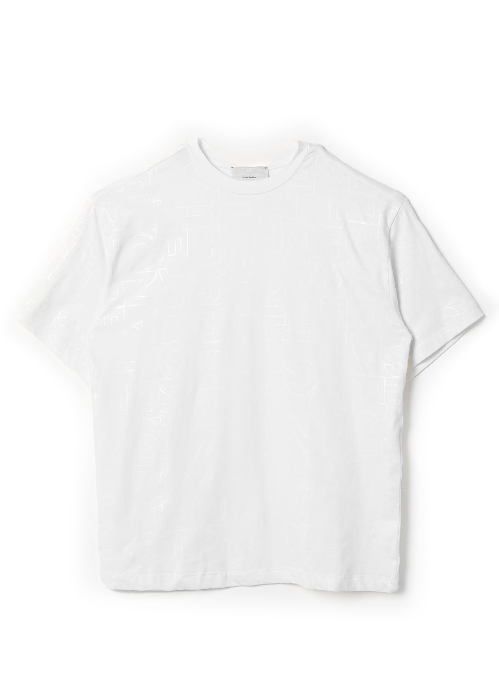 Elisabetta Franchi La Mia Bambina T-shirt Panna con Lettering per Bambine