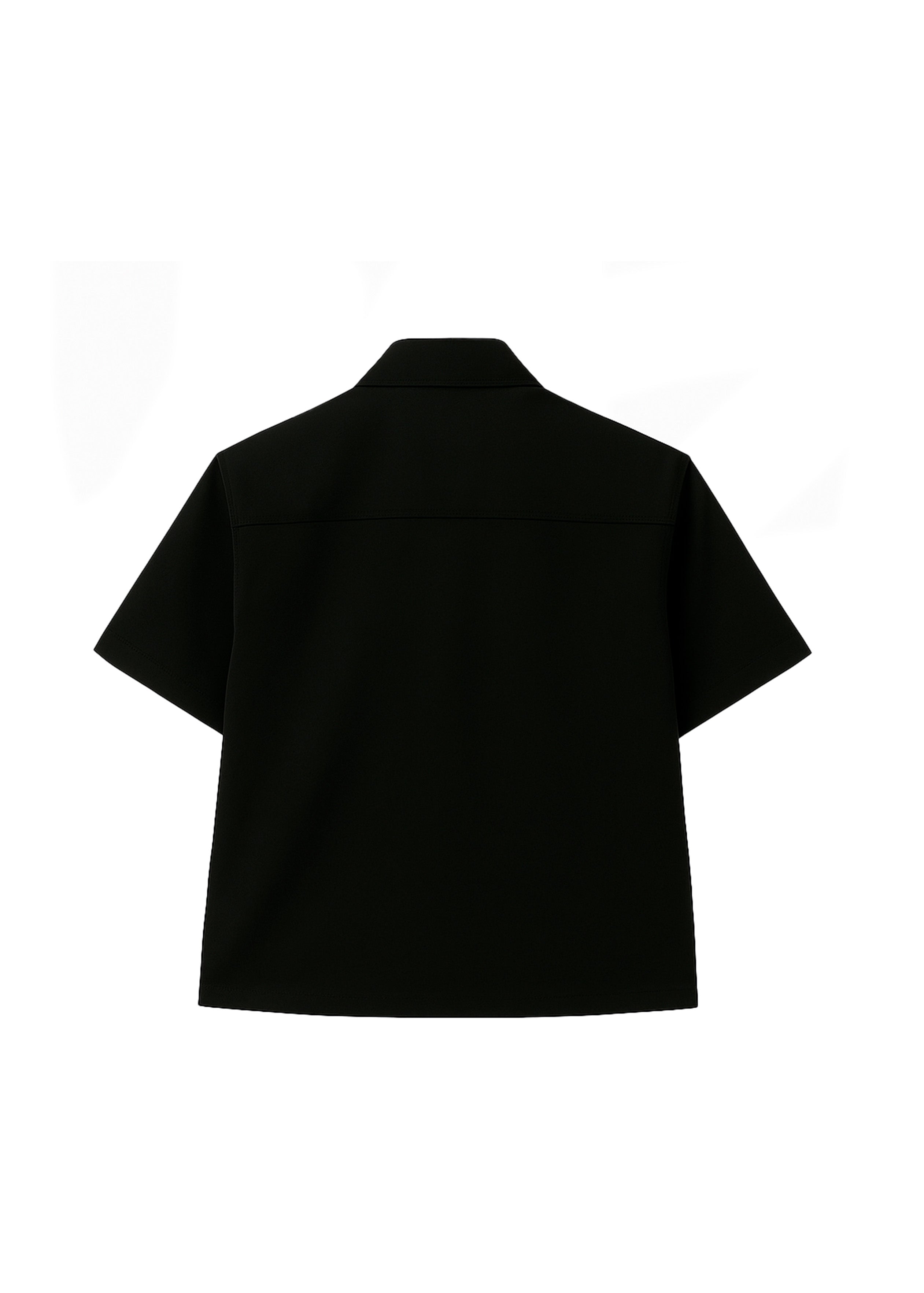 Yes London Camicia Nera con Taschino per Bambini