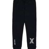 Dsquared2 Kids Pantaloni in Felpa Neri Sport EDTN per Bambini (retro)