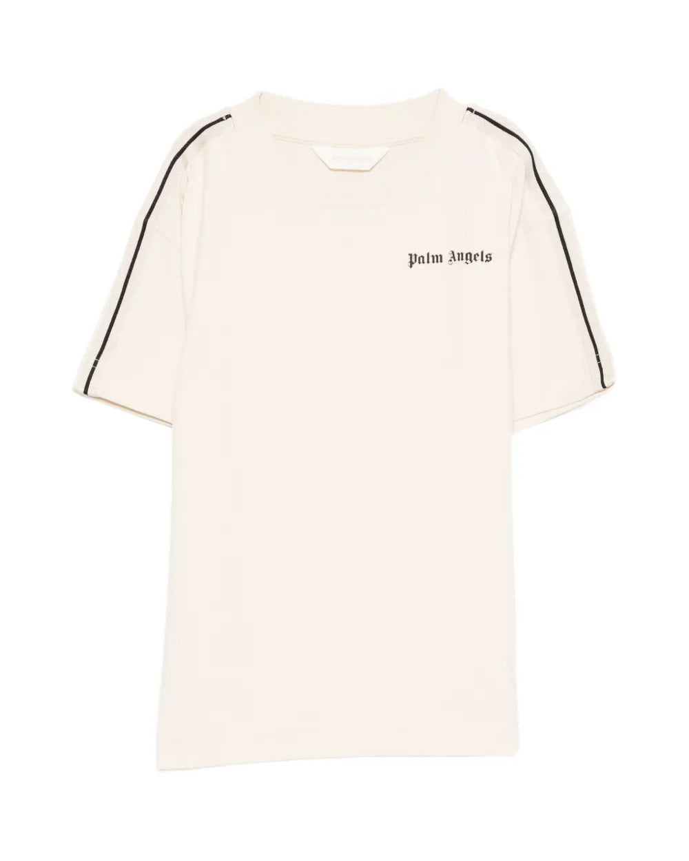 Palm Angels Kids T-Shirt Sabbia con Logo per Bambini