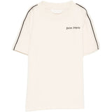 Palm Angels Kids T-Shirt Sabbia con Logo per Bambini