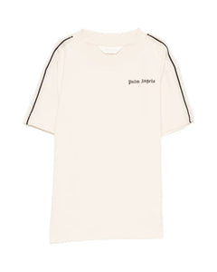 Palm Angels Kids T-Shirt Sabbia con Logo per Bambini
