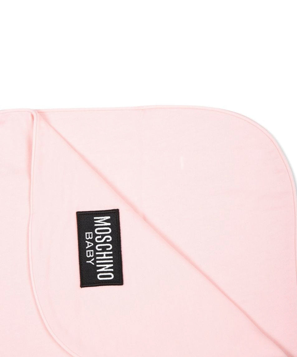 Moschino Kids Coperta Rosa con Teddy Bear per Neonati (dettaglio)