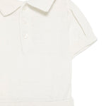 Moschino Kids Abito con Cardigan Bianco/Nero per Neonate (dettaglio)