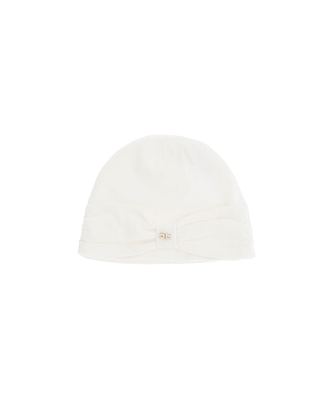 Elisabetta Franchi La Mia Bambina Cappello Panna con Fiocco per Neonate
