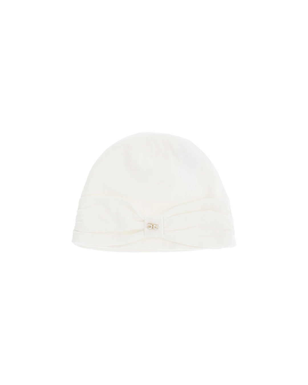 Elisabetta Franchi La Mia Bambina Cappello Panna con Fiocco per Neonate