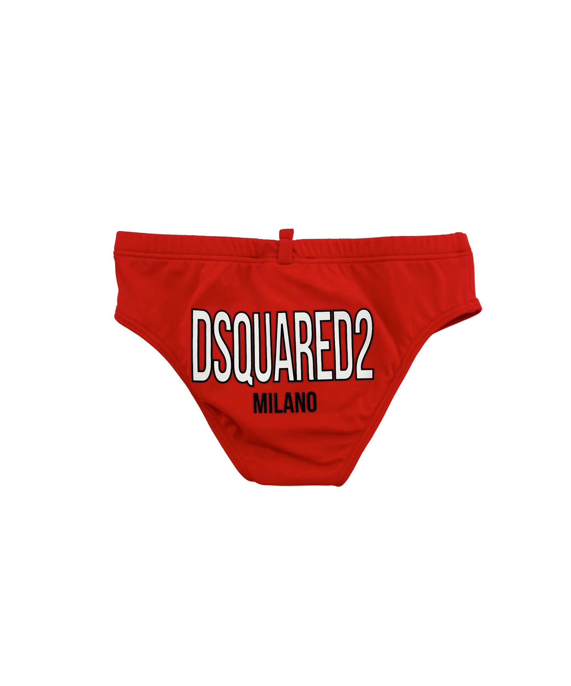 Dsquared2 Kids Costume Slip Rosso con Stampa per Bambini