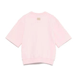 MSGM Kids Felpa Rosa Maniche Corte per Bambine
