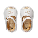 Elisabetta Franchi La Mia Bambina Bianco/Oro con Logo per Neonate