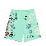 Barrow Kids Short Verde con Stampa All-Over per Bambine