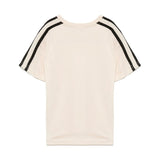 Yes London T-shirt Beige con Bande per Bambini