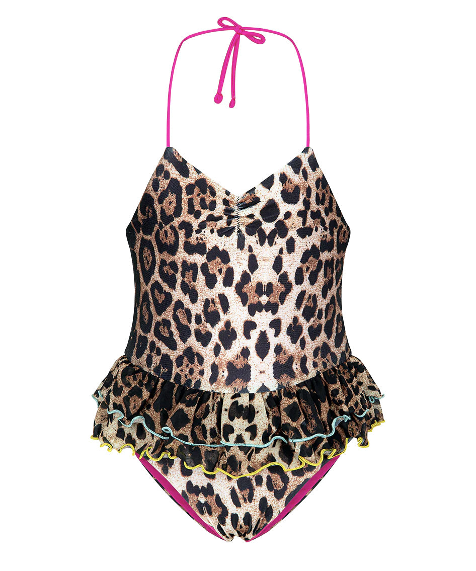 F**K Kids Costume Fantasia Leopardato per Neonate