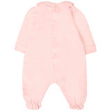 Moschino Kids Tutina con Bavetta Rosa con Teddy per Neonate