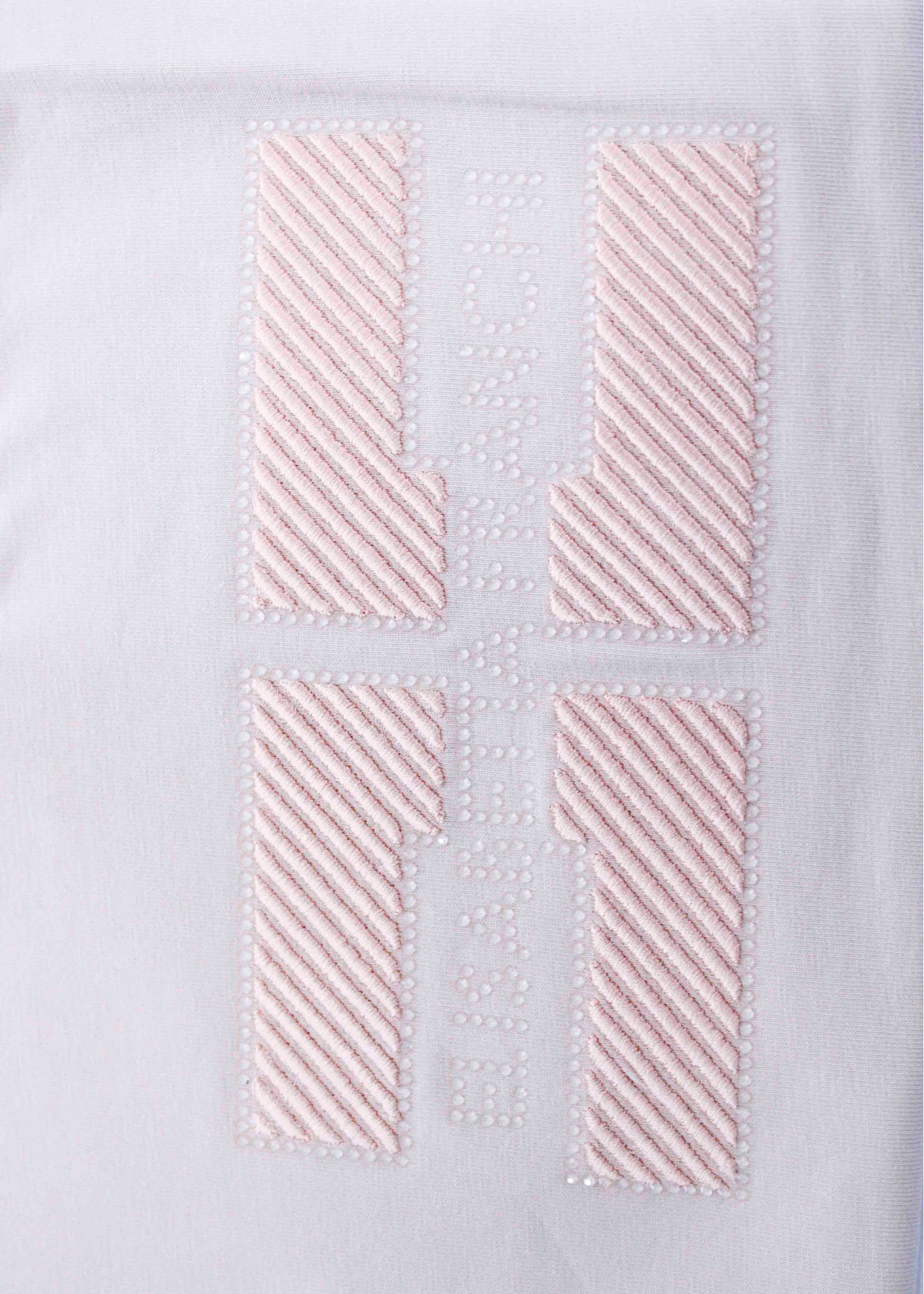 Elisabetta Franchi My Little Girl Pink Embroidery T-shirt for Girls