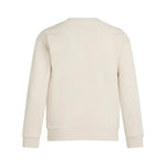 Calvin Klein Kids Felpa Girocollo Beige per Bambini