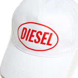 Diesel Kids Cappello Bianco con Logo per Bambini