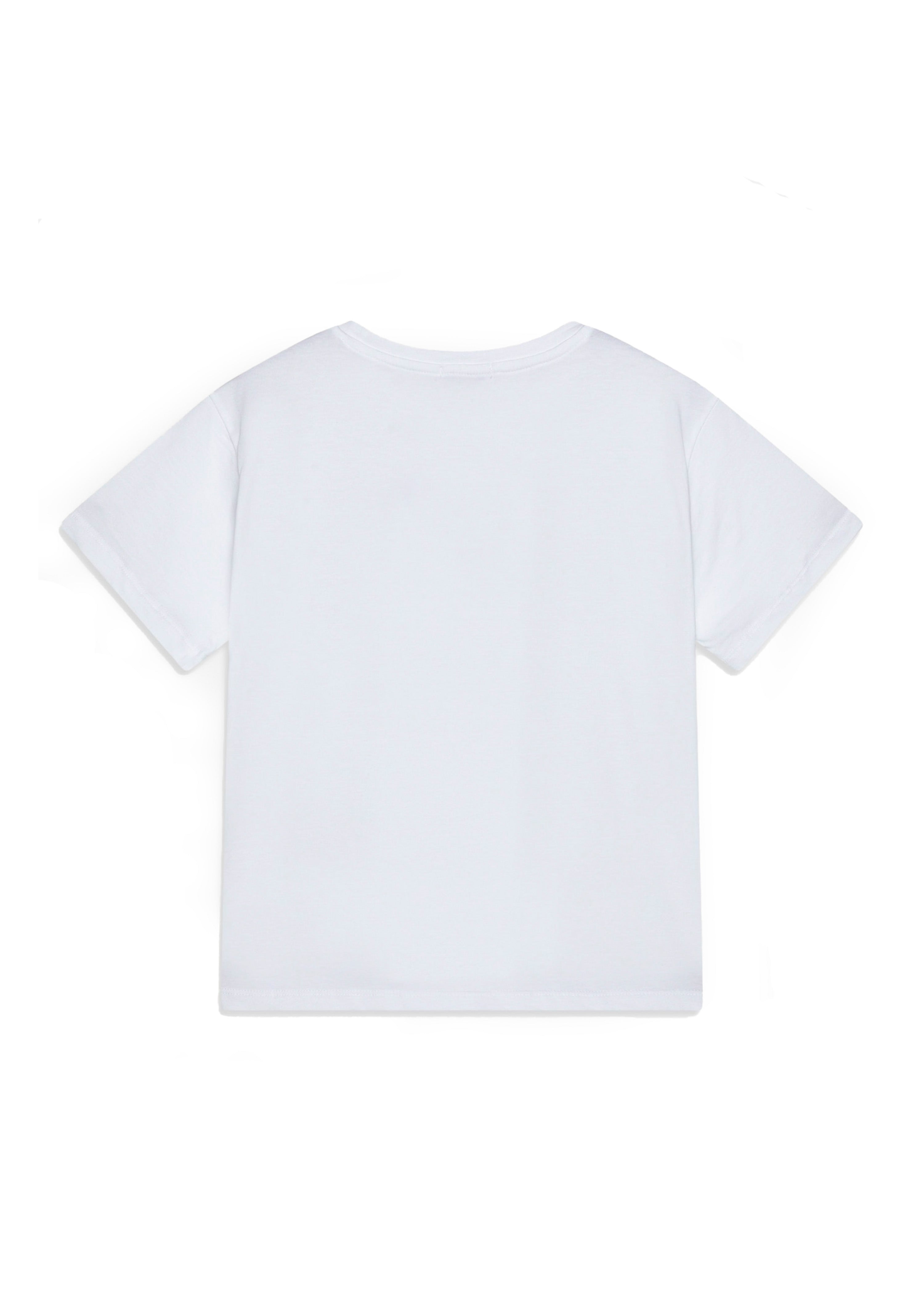 Pinko Kids T-shirt Bianca con Logo e Strass