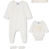 Boss Kids Set Tutina e Pagliaccetto Bianco per Neonati