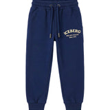Iceberg Kids Jogger in Cotone Blu Navy per Bambini