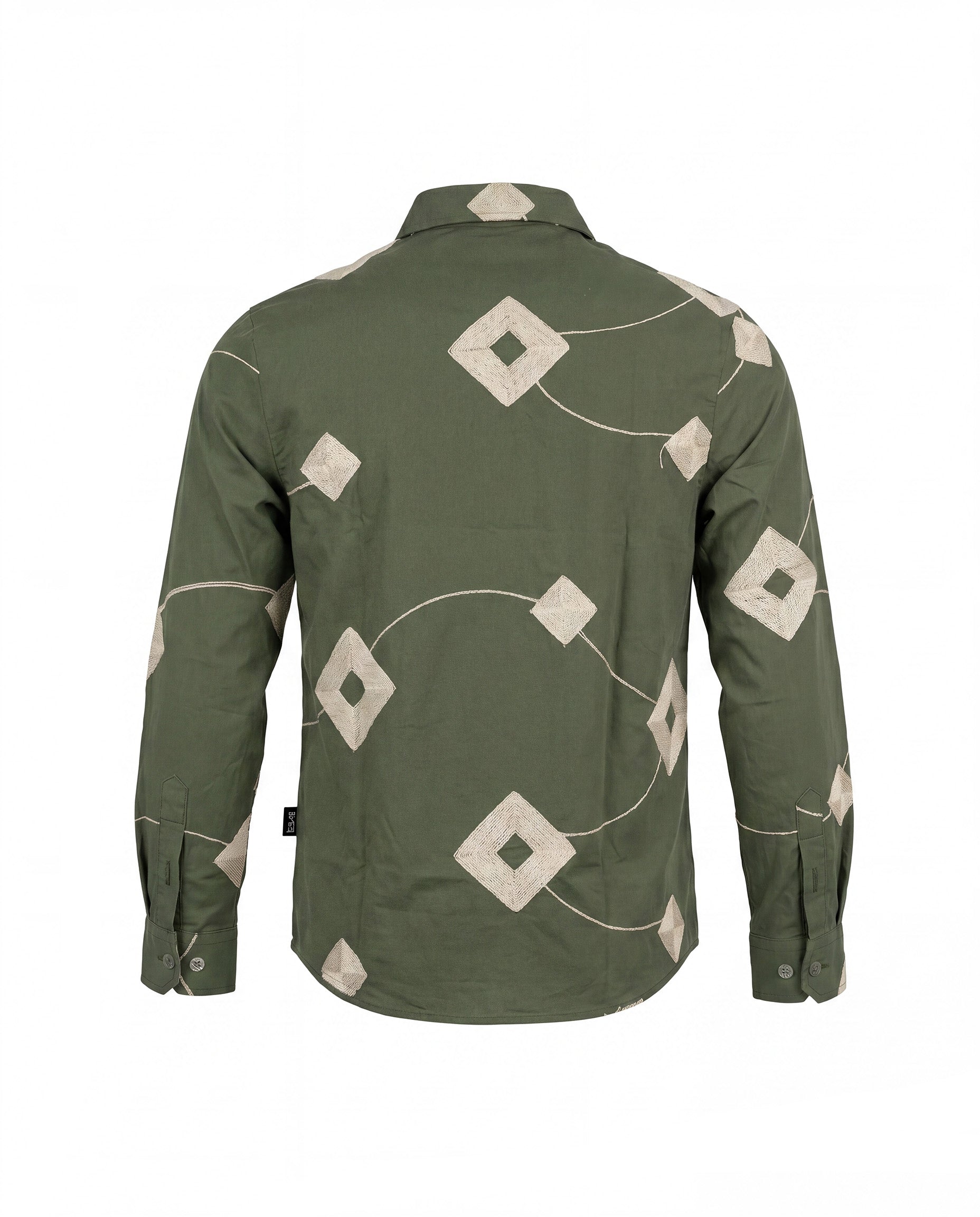 Daniele Alessandrini Kids Camicia Verde Militare Fantasia per Bambini