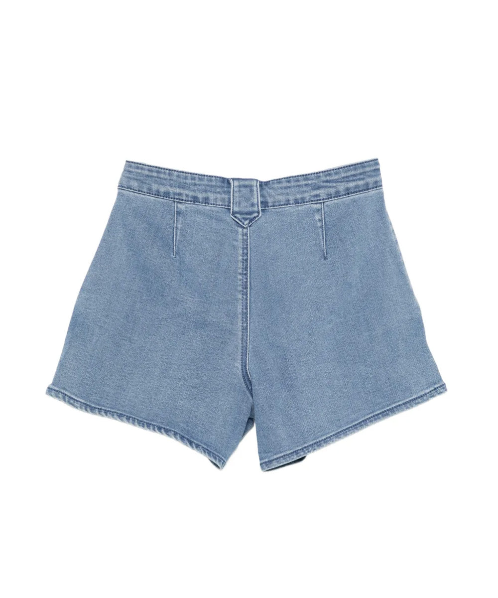 Twinset Kids Shorts in Denim per Bambine