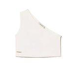 Twinset Kids Top Off-White con Logo per Bambine