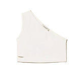 Twinset Kids Top Off-White con Logo per Bambine