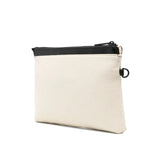 MSGM Kids Borsa Pochette Crema con Logo (retro)