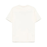 MSGM Kids T-shirt Crema con Stampa per Bambini retro