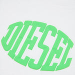 Diesel Kids T-shirt Bianca Puffy Print per Bambini