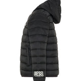 Diesel Kids Giubbino Nero con Logo Bianco Unisex
