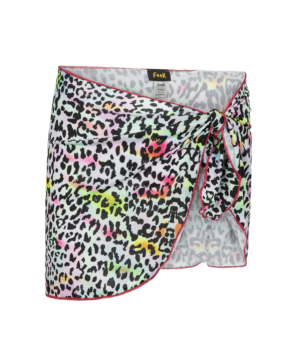 F**K Kids Copricostume Fantasia Leopardato Multicolor per Bambine