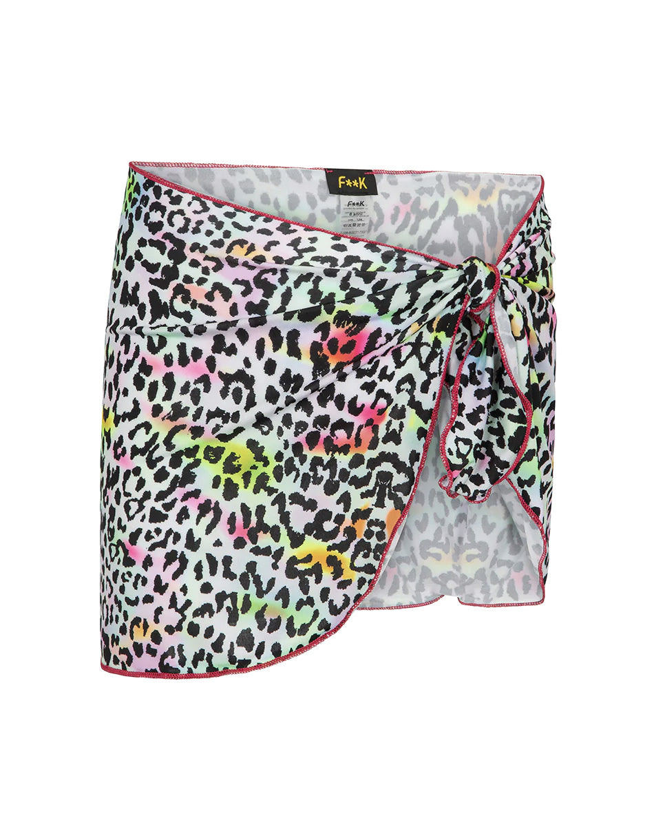F**K Kids Copricostume Fantasia Leopardato Multicolor per Bambine