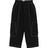 Moschino Kids Pantaloni Neri con Tasche per Bambine