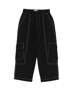 Moschino Kids Pantaloni Neri con Tasche per Bambine