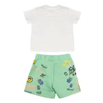 Barrow Kids Completo Bianco e Verde con Stampe per Neonati