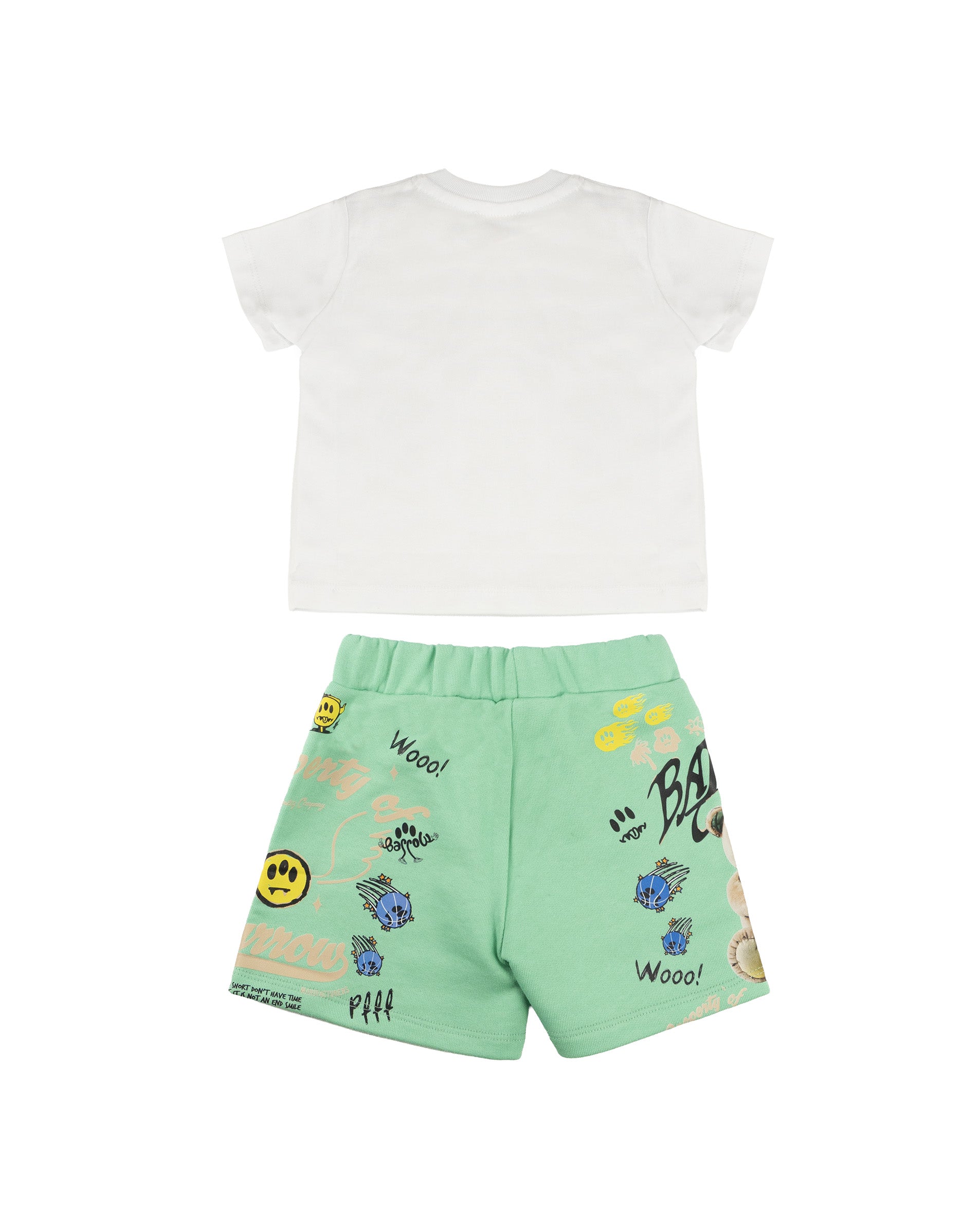 Barrow Kids Completo Bianco e Verde con Stampe per Neonati