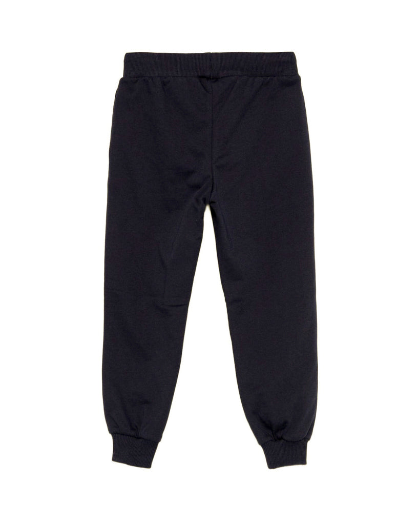 Moschino Kids Pantaloni Joggers Neri con Logo per Bmabini