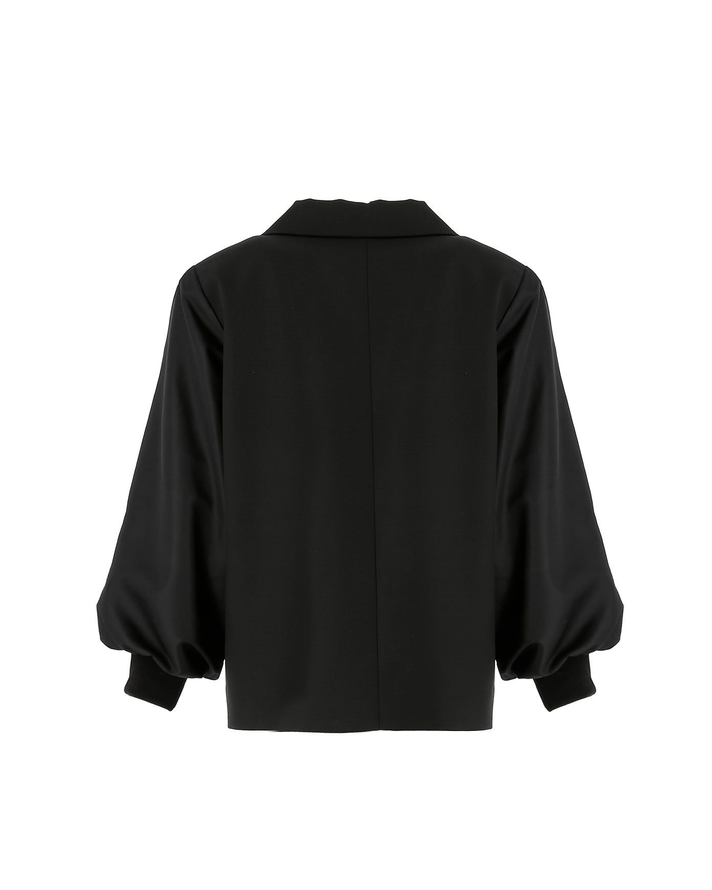 Pinko Kids Giacca Nera in Tessuto con Logo su Tasca Ricamato