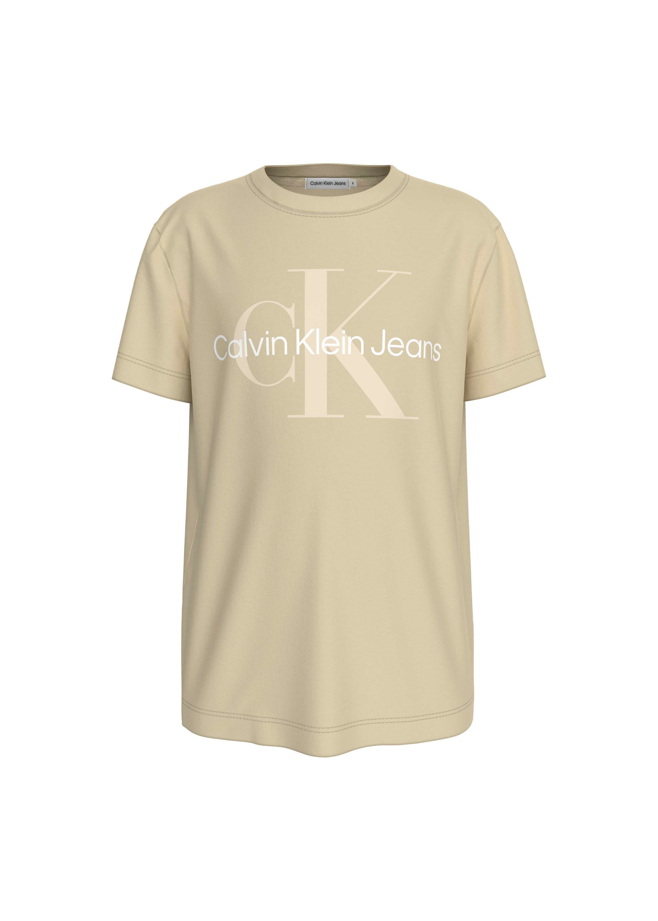 Calvin Klein Kids T-Shirt Beige CK per Bambini