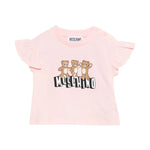 Moschino Kids T-Shirt con Teddy Bear Rosa per Neonate
