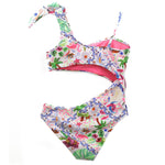 4GIVENESS Costume Monokini Fantasia Multicolor per Bambine (retro)
