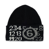 Maison Margiela Kids Cappello Nero con Logo Numerico Ricamato Unisex