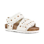 Colors of California Kids Sandalo Denim Bianco con Strass per Neonate