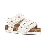 Colors of California Kids Sandalo Denim Bianco con Strass per Neonate